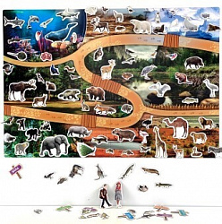 Магнитное развивающее пособие "Природный зоопарк"