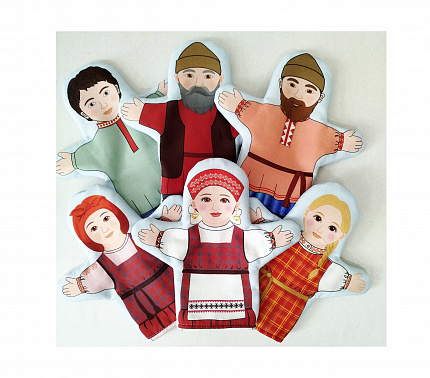 Набор рукавичек "Семья Коми" 6 шт.