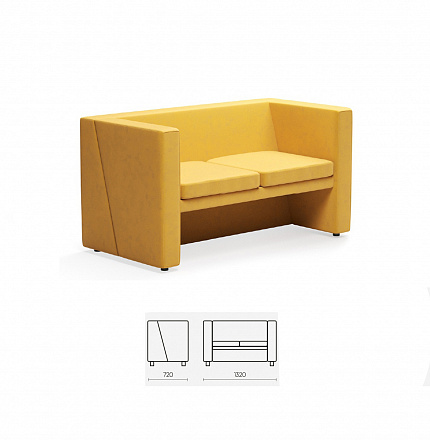 Кресло "Торо" двухместное