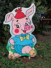 Уличная фигура "Поросенок голубой"