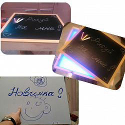 Крышка двусторонняя для светового планшета (для мела и маркера, МДФ)