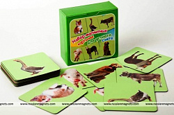 Набор магнитных карточек "Устный счет" (фон зеленый)