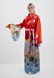 Китайский Японский костюм кимоно для взрослого
