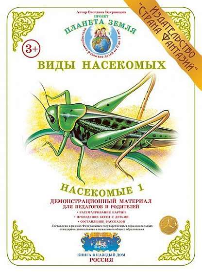 Демонстрационный материал "Насекомые 1" Страна Фантазий