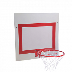 Щит баскетбольный навесной фанерный на шведскую стенку с кольцом №5