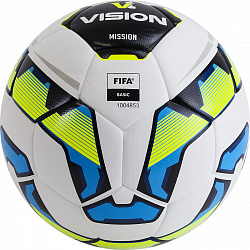 Мяч футбольный TORRES VISION Mission FIFA Basic матчевый, размер 4
