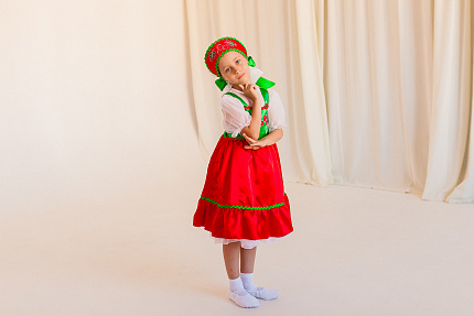 Малинка (нижнее платье + сарафан + кокошник)