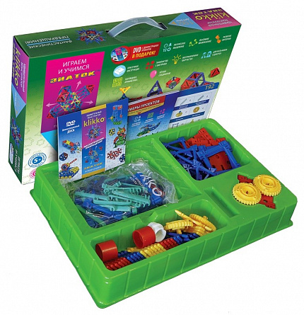 Удивительный конструктор Klikko 252 детали.  Знаток