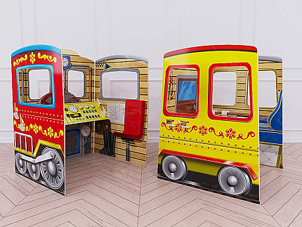 Игровой модуль "Паровоз и вагон"