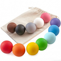 Шарики цветные 40 мм в наборе 12шт для сортеров