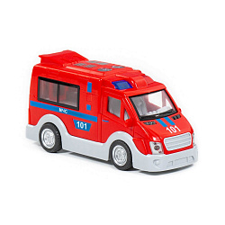 Автомобиль инерционный (со светом и звуком) (в коробке) МЧС