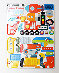 Игра магнитная "Транспорт" Серия Магнитные истории