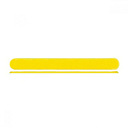 Полоса тактильная, рифленая, без штифта, 5х30х290, H-5мм, I-0мм, PVC, желтый 59178-PVC-290x30x5-Y