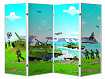 Напольная ширма гармошка "Военные"