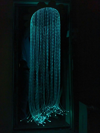 Фибердуш с зеркалом, 2 метра