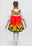 Русский сарафан распашной Хохлома для девочки