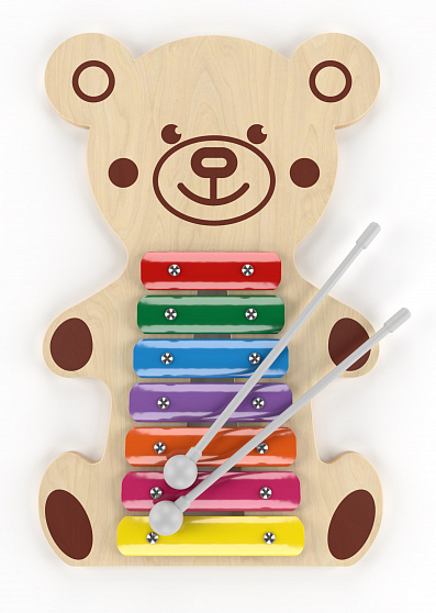Металлофон детский "Мишка" 7 нот