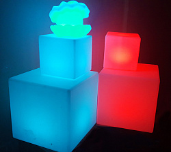Световой пуф RGB беспроводной