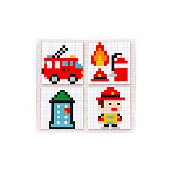 Конструктор Классик Мозаика №12 (пожарная часть) (350 элементов) (в пакете)